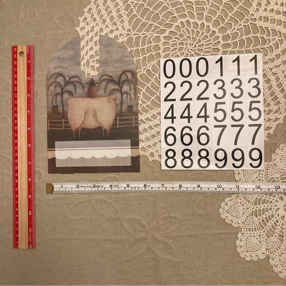 New Magnetic Mailbox Cover Primitive Sheep Pineapple And Willow Tree Design - Picture 15 of 15